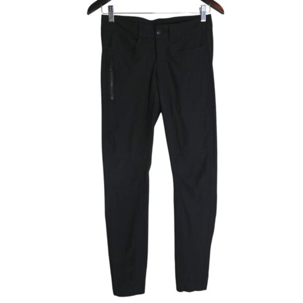 Lululemon Bust A Move Pants Moto Slim Fit Reflective Stretchy Black Size 4